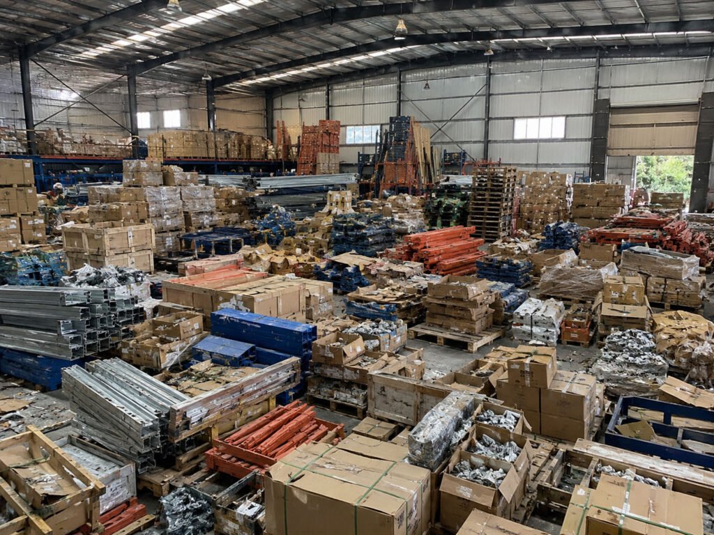 A cluttered warehouse