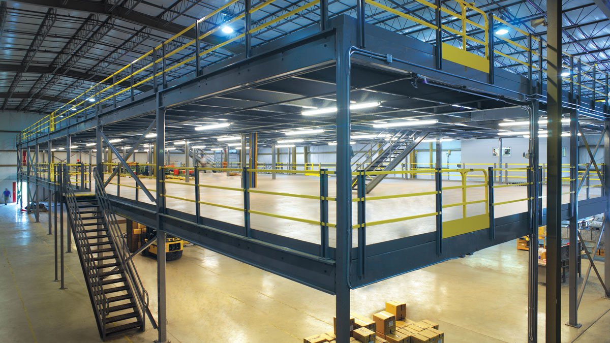 Multi-level modular mezzanines cost example