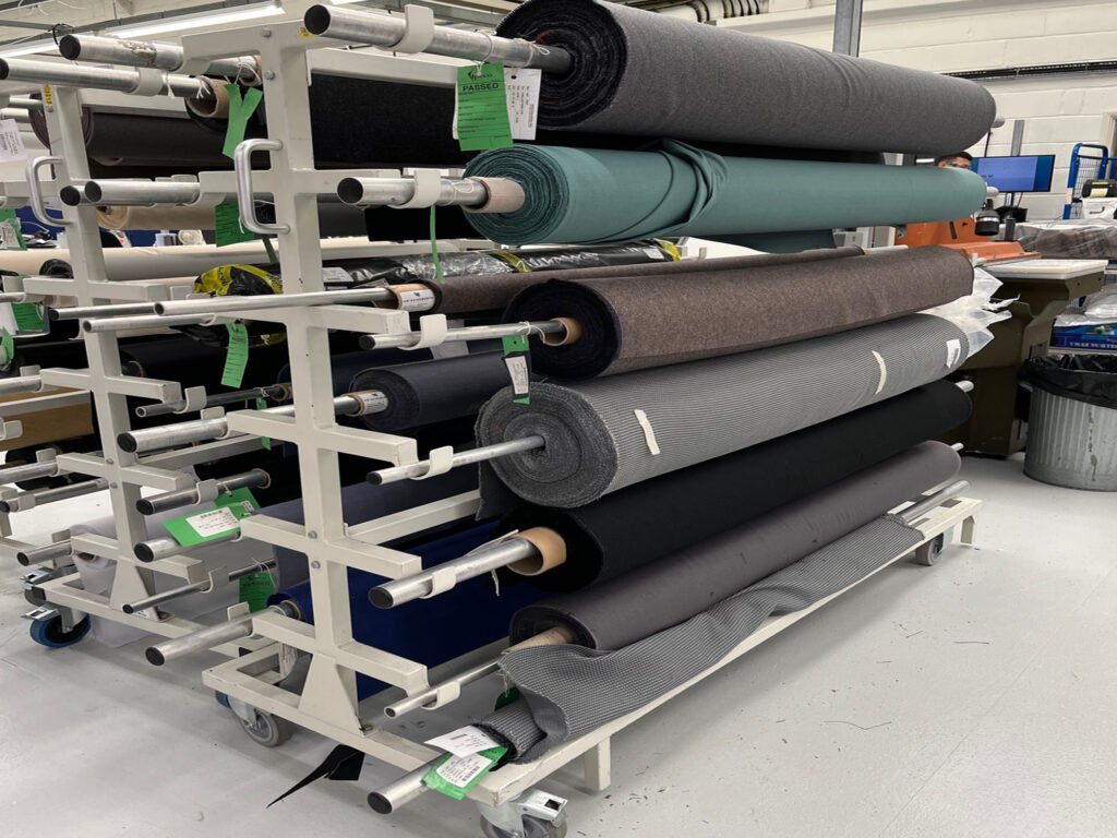 fabric roll storage racks