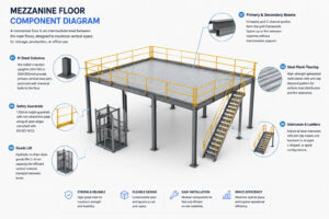 mezzanine floor component