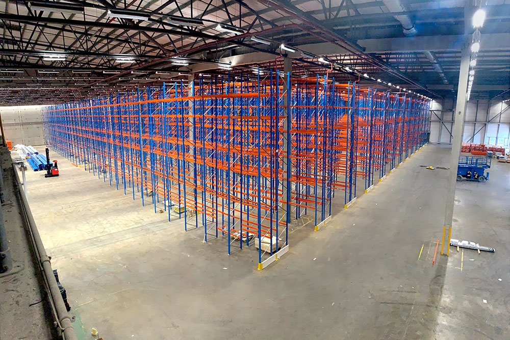 FMCG warehouse pallet racks for high turnover inventory storage